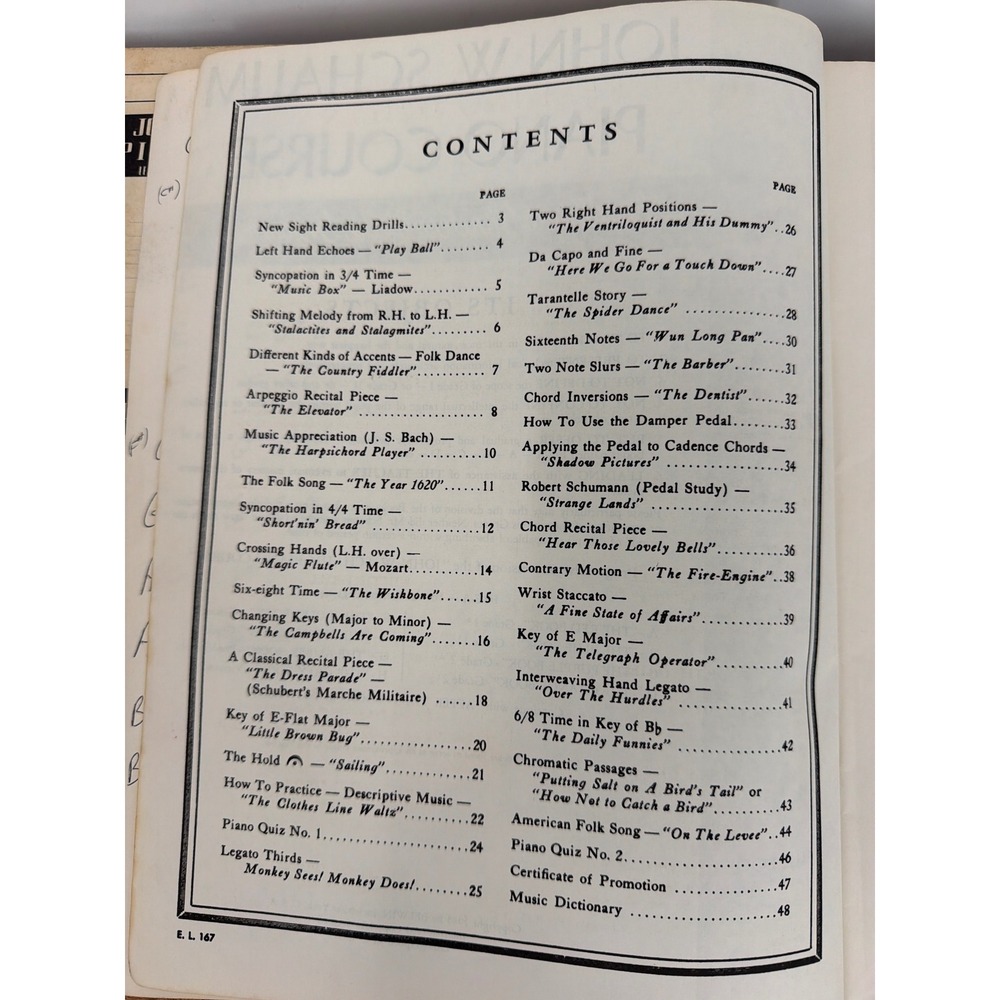 John W Schaum Piano Course Red Book A and Blue Book B Vintage Sheet Music Lot - Picture 9 of 10
